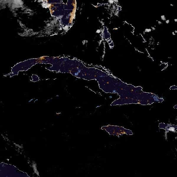 météo tropicale : Image satellite .