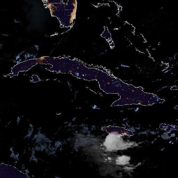 météo tropicale : Image satellite .