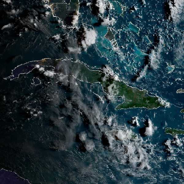 météo tropicale : Image satellite .