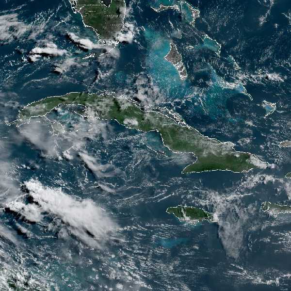 météo tropicale : Image satellite .