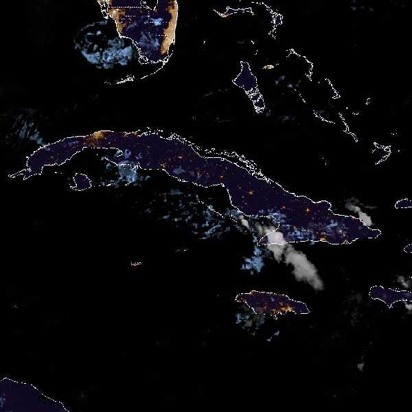 météo tropicale : Image satellite .