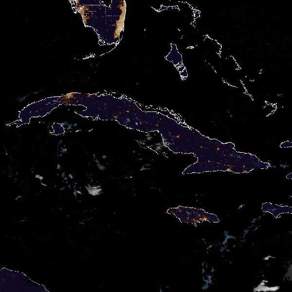 météo tropicale : Image satellite .