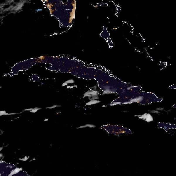 météo tropicale : Image satellite .