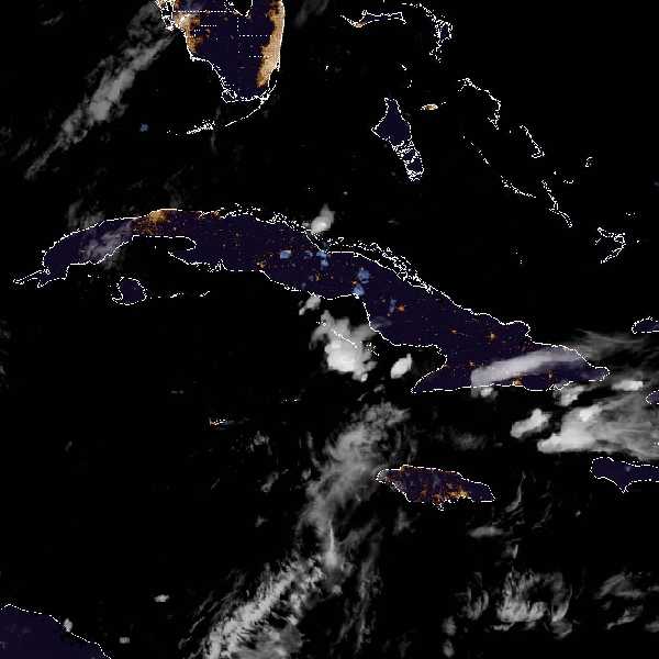 météo tropicale : Image satellite .