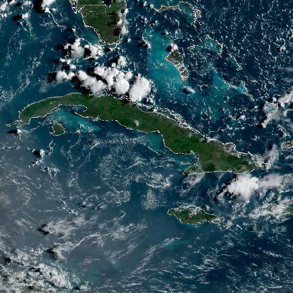 météo tropicale : Image satellite .