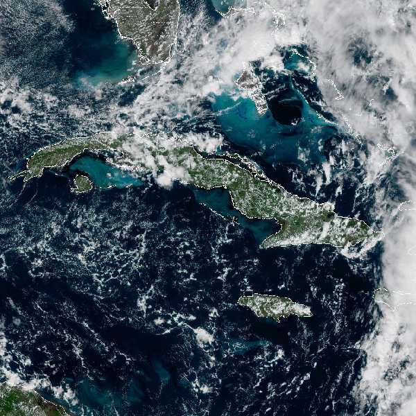 météo tropicale : Image satellite .