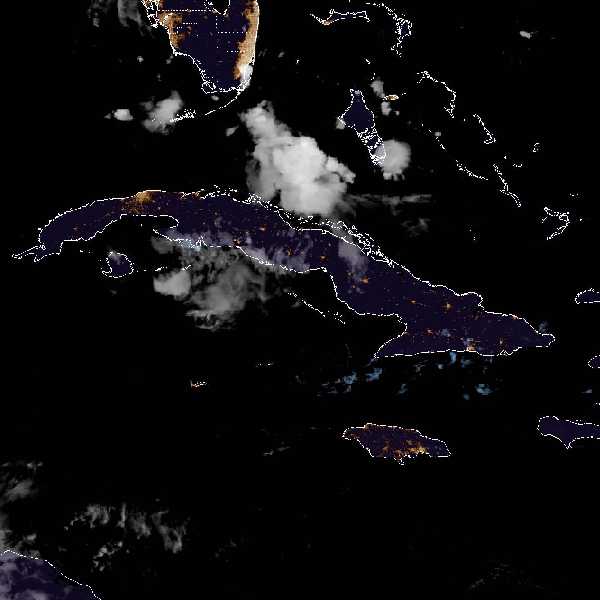 météo tropicale : Image satellite .