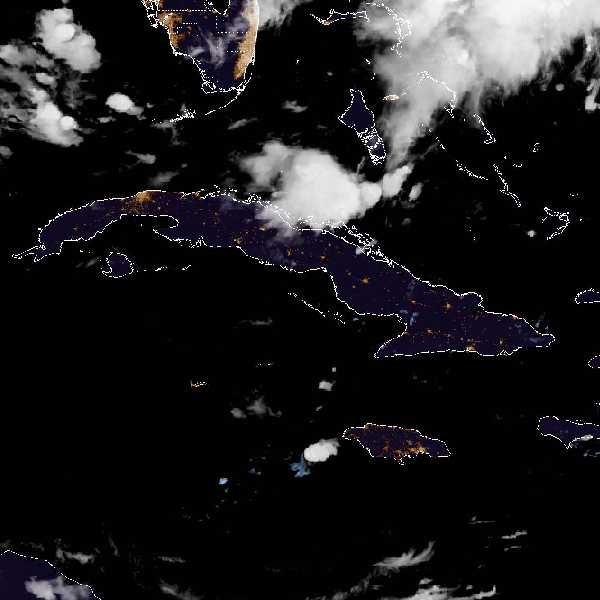 météo tropicale : Image satellite .