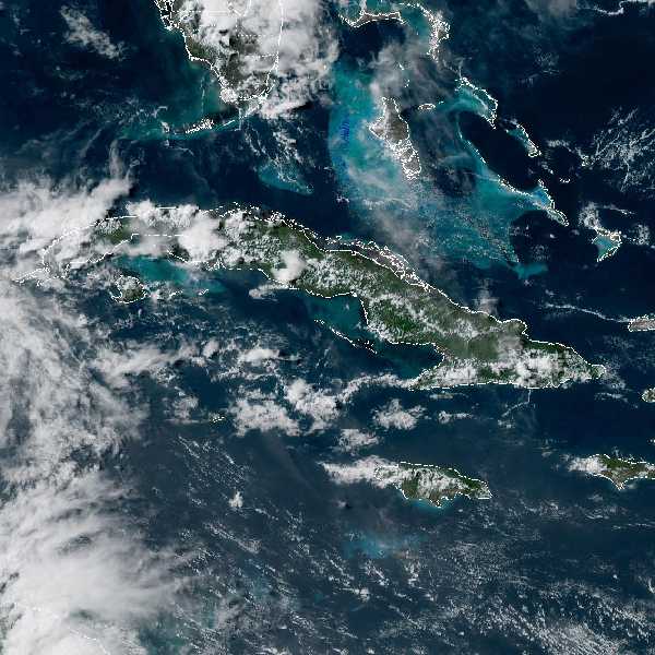 météo tropicale : Image satellite .