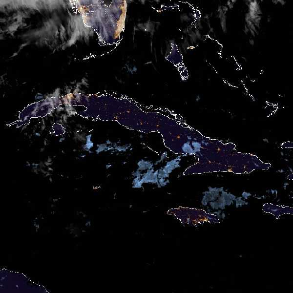météo tropicale : Image satellite .