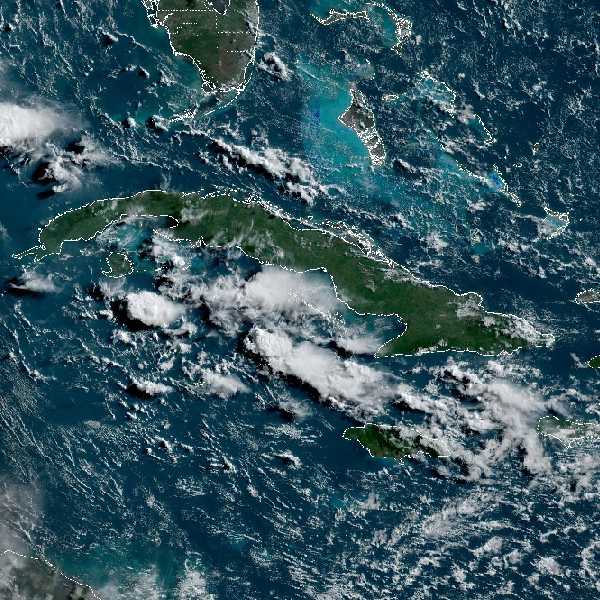 météo tropicale : Image satellite .