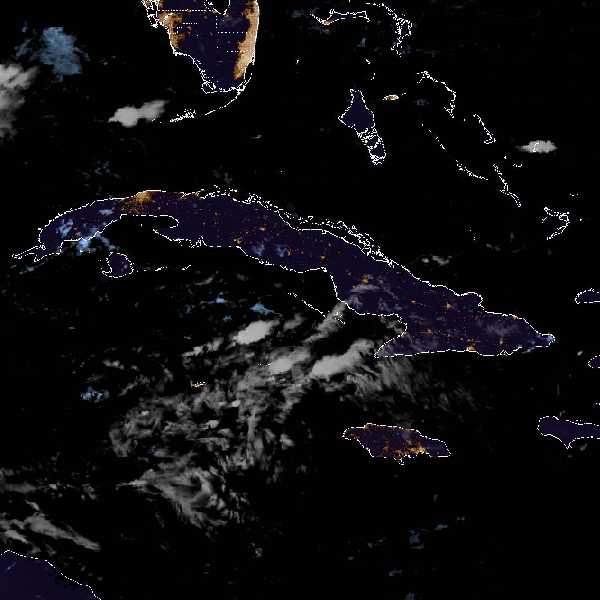 météo tropicale : Image satellite .