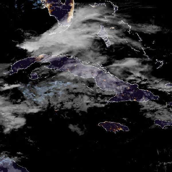 météo tropicale : Image satellite .