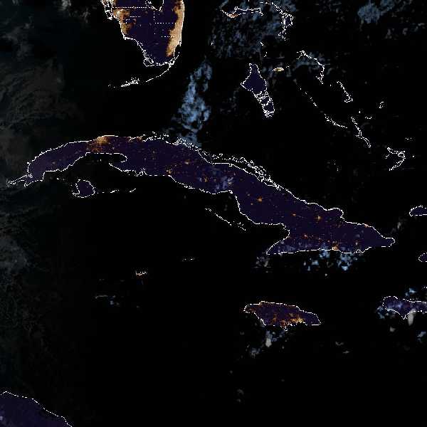 météo tropicale : Image satellite .