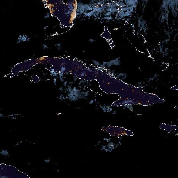 météo tropicale : Image satellite .