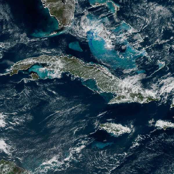 météo tropicale : Image satellite .