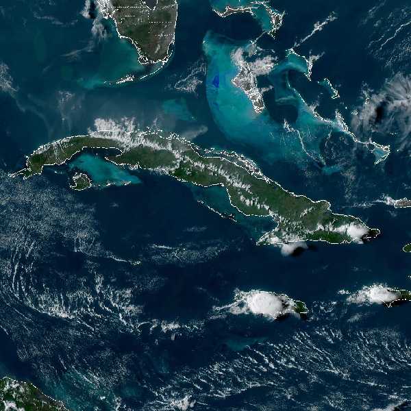 météo tropicale : Image satellite .