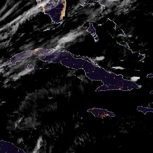 météo tropicale : Image satellite .