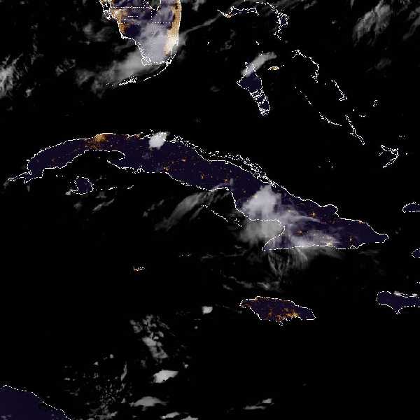 météo tropicale : Image satellite .