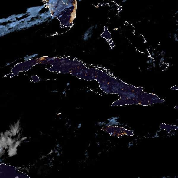 météo tropicale : Image satellite .