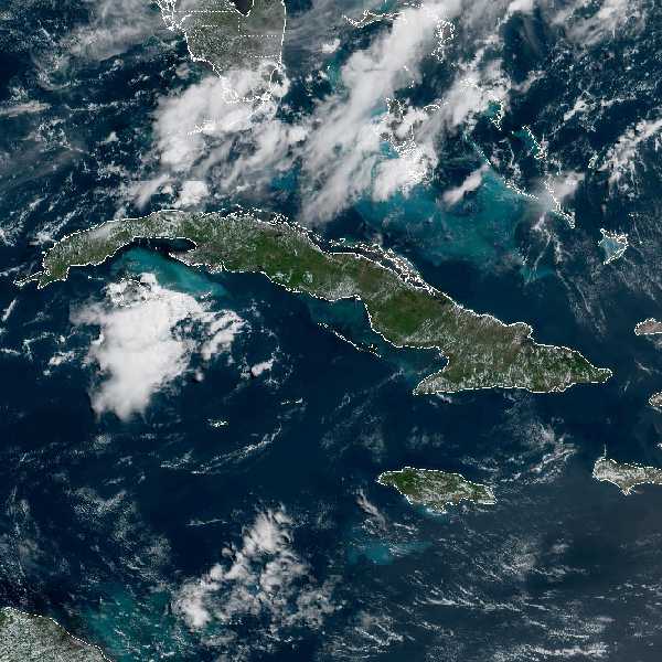 météo tropicale : Image satellite .