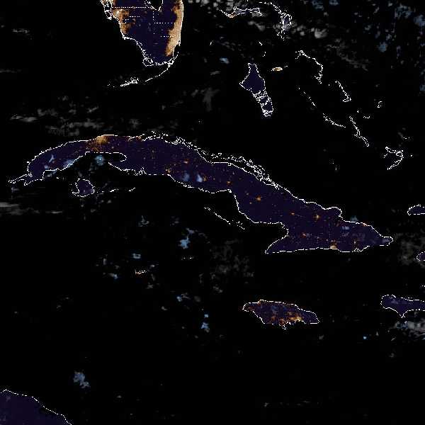 météo tropicale : Image satellite .