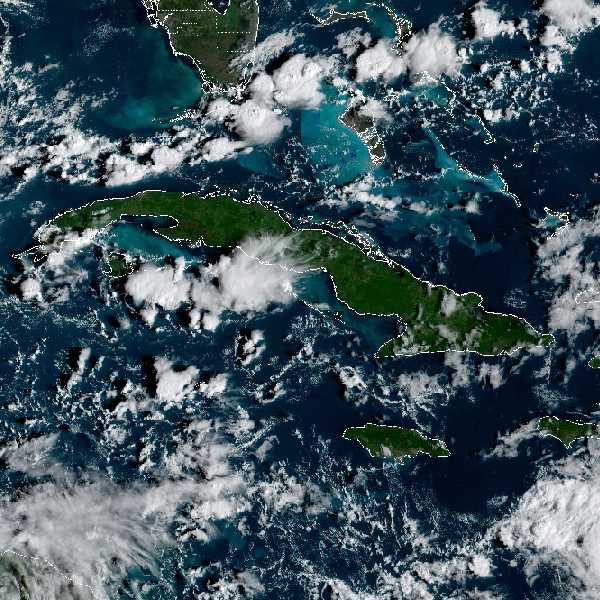 météo tropicale : Image satellite .