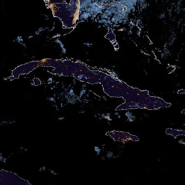 météo tropicale : Image satellite .