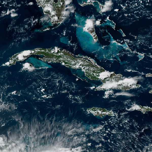 météo tropicale : Image satellite .