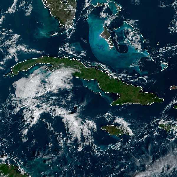 météo tropicale : Image satellite .