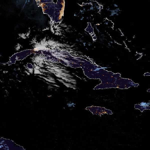 météo tropicale : Image satellite .