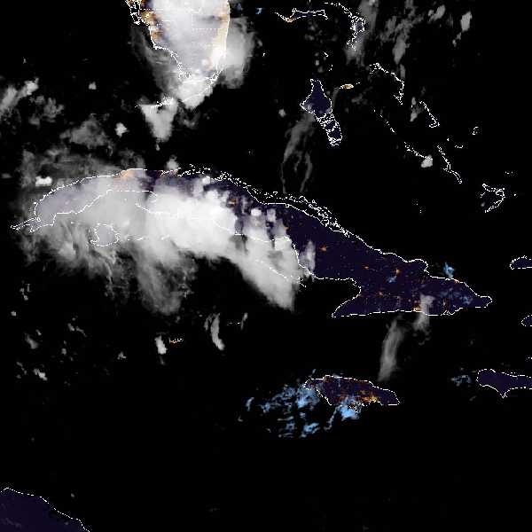 météo tropicale : Image satellite .