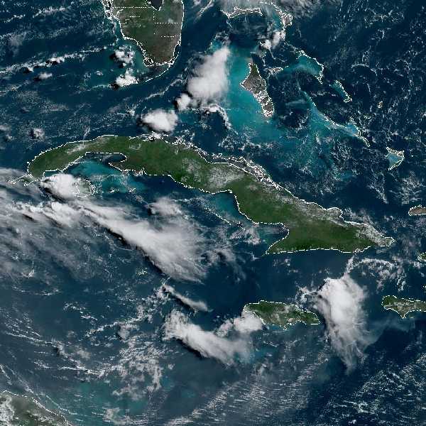 météo tropicale : Image satellite .
