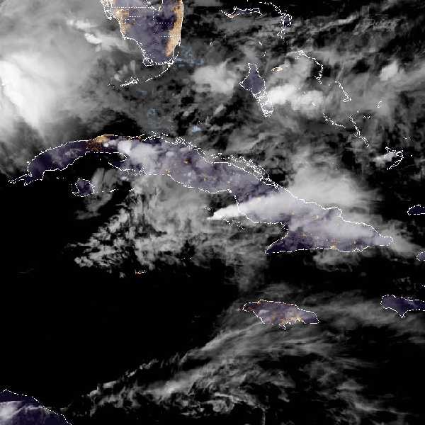 météo tropicale : Image satellite .