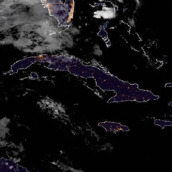 météo tropicale : Image satellite .