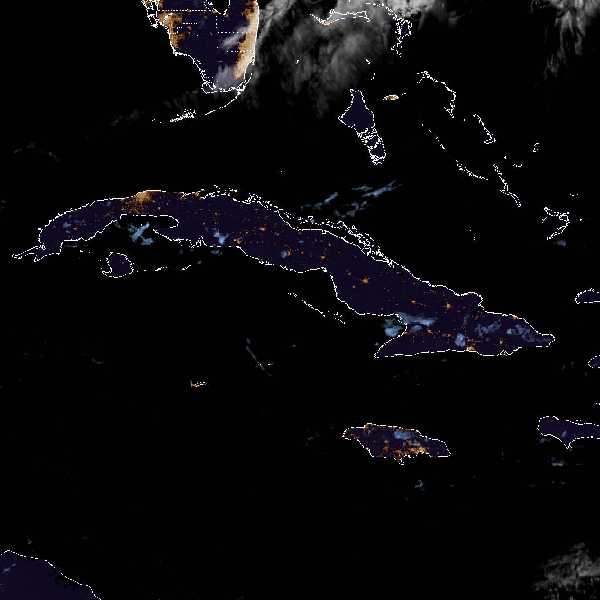 météo tropicale : Image satellite .