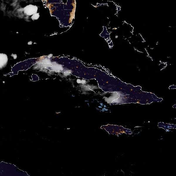 météo tropicale : Image satellite .