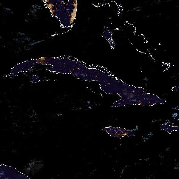 météo tropicale : Image satellite .