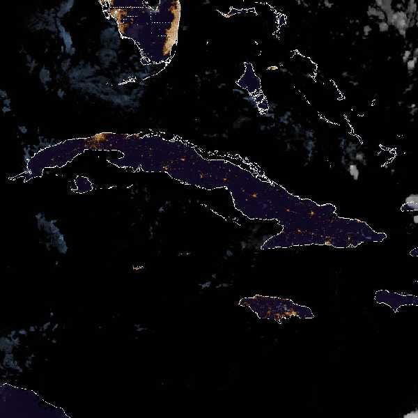 météo tropicale : Image satellite .