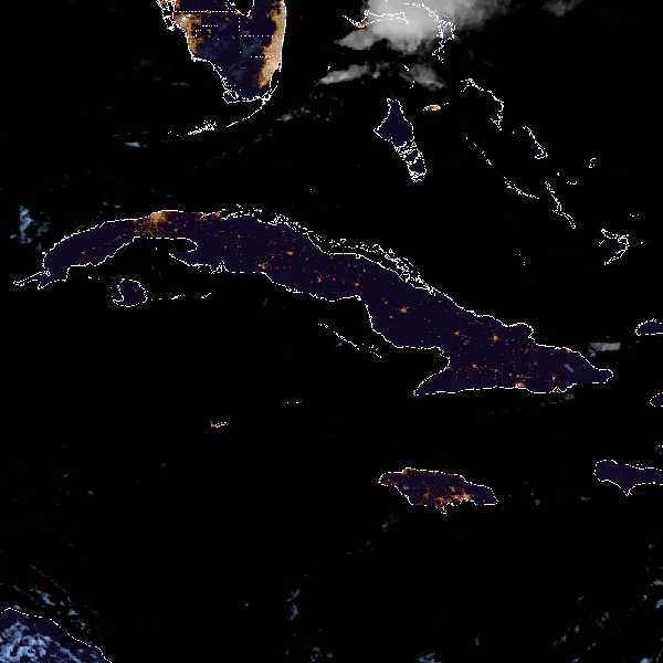 météo tropicale : Image satellite .
