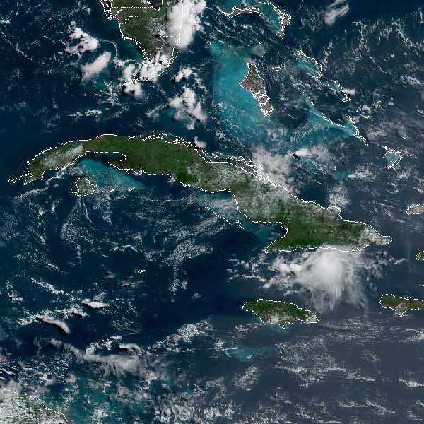 météo tropicale : Image satellite .