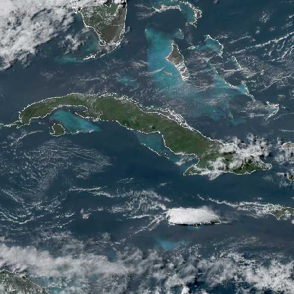 météo tropicale : Image satellite .