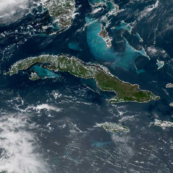 météo tropicale : Image satellite .