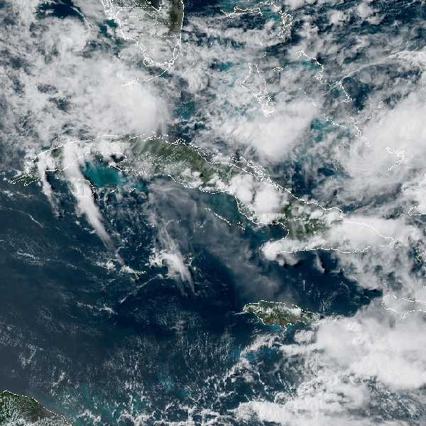 météo tropicale : Image satellite .