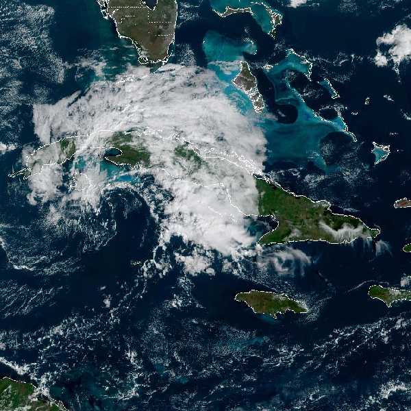 météo tropicale : Image satellite .