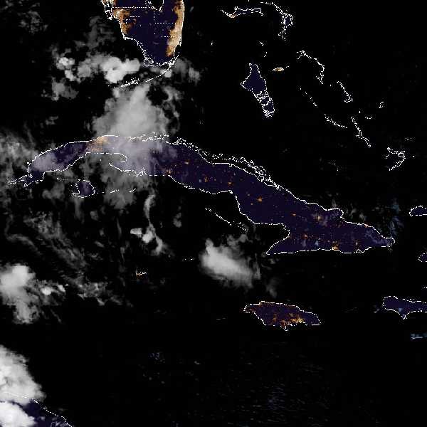 météo tropicale : Image satellite .