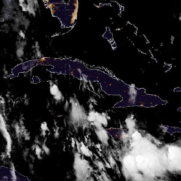 météo tropicale : Image satellite .