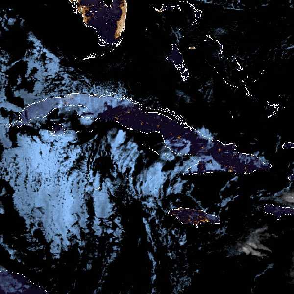 météo tropicale : Image satellite .