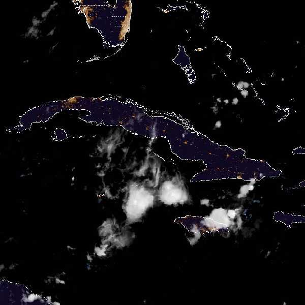 météo tropicale : Image satellite .