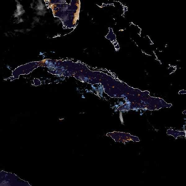 météo tropicale : Image satellite .